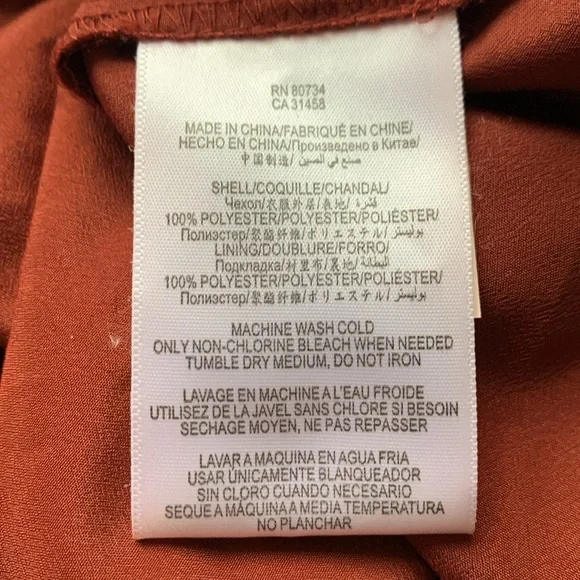 BCBGeneration pleated high-low dress in “dark paprika” - Picture 7 of 8